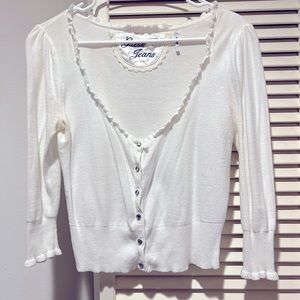 Juniors Guess Brand midi cardigan sweater, size large